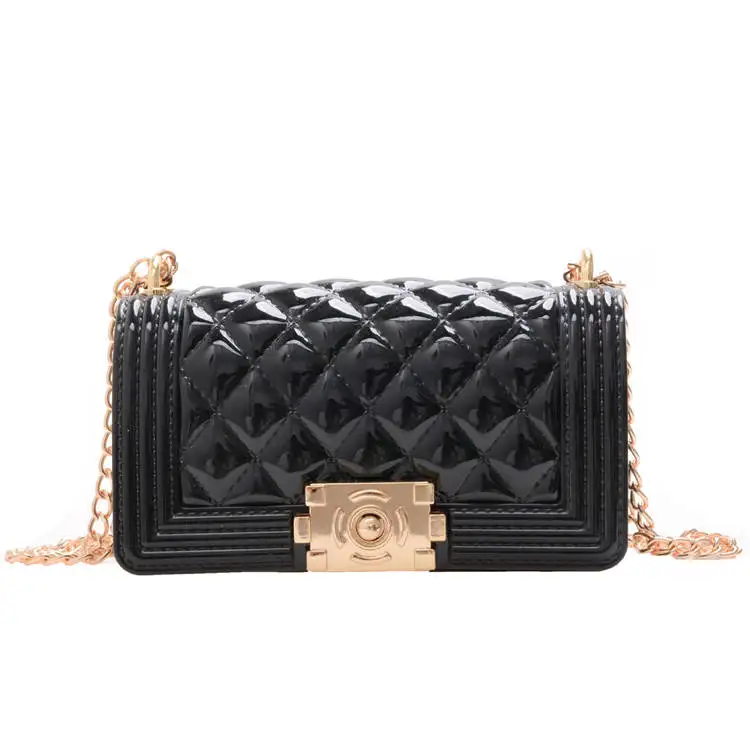 

Hot sale Ins Lovely Mini Messenger Crossbody Bags Cute Mini baby girls pvc designer handbag Mini Jelly candy purse