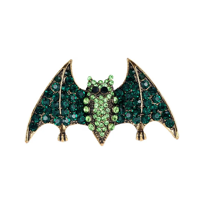

Custom Crystal Rhinestone Bat Metal Animal Men Accessories Brooch Pins, Various, as your choice
