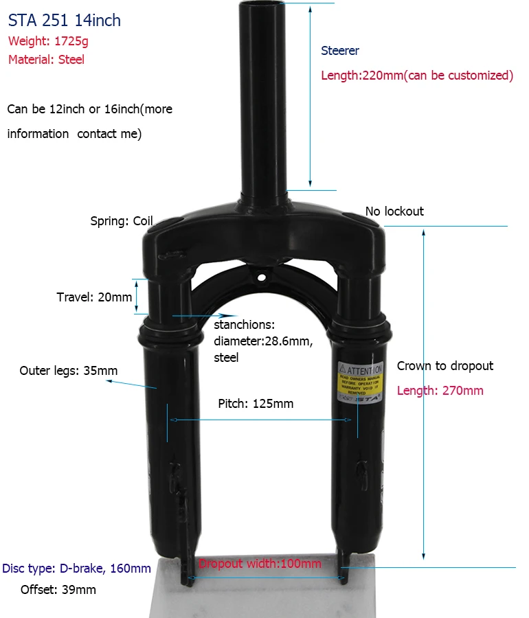 bicycle fork parts