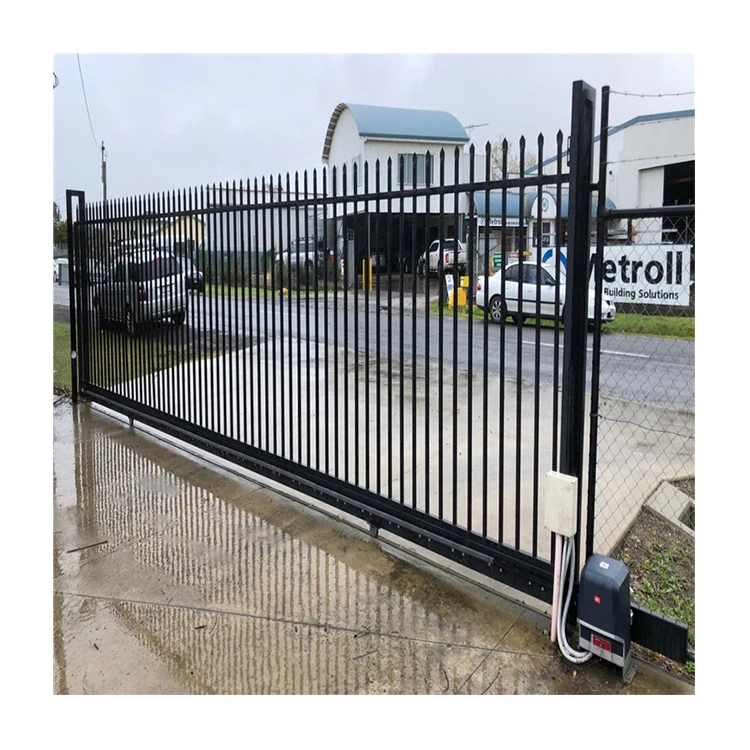 

House Courtyard Electric Welded Veranda Aluminum Slat Panels Fencing, Lavender