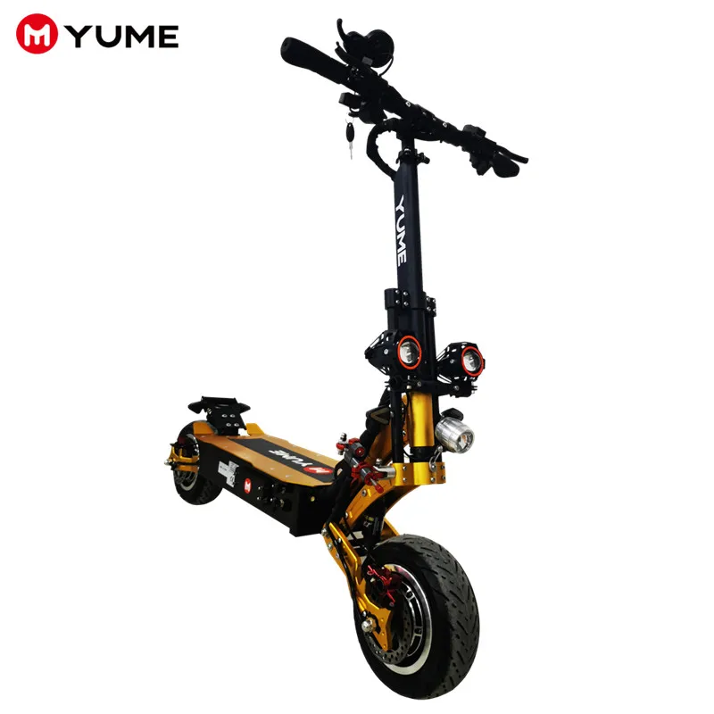 

YUME X11 water proof 60v 5000w powerful escooter 11 " 2wheel 2 charger foldable electric scooter adult for sale with CE, Black