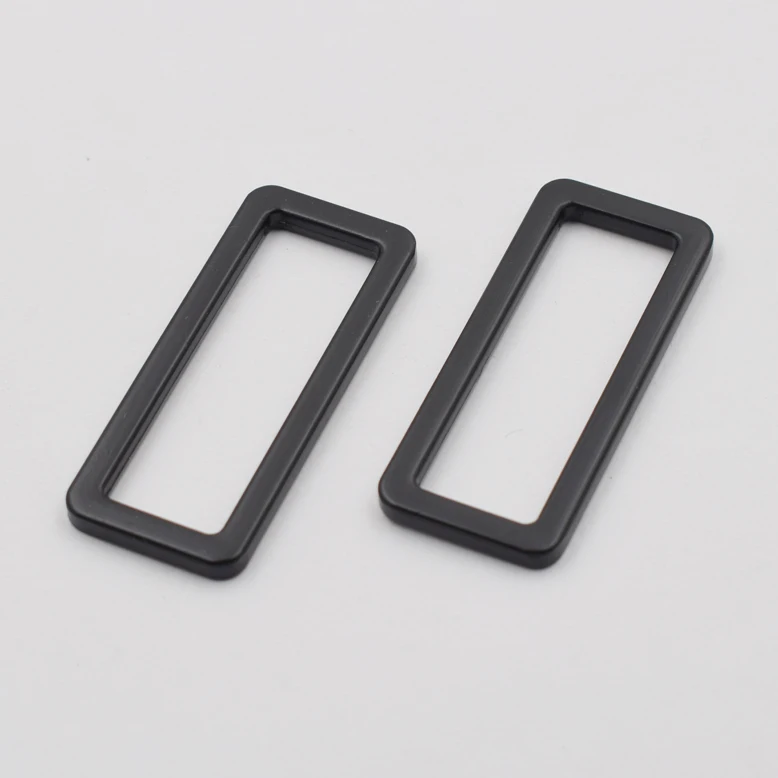

38mm metal rectangular black color buckle square ring buckles