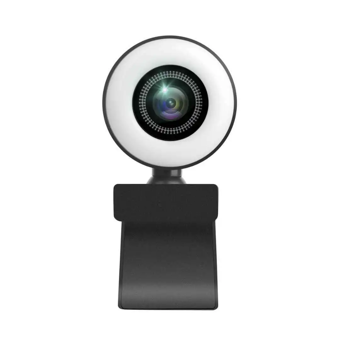 

oem odm free drive full hd beauty 2k webcam with ring fill light for pc laptop computer