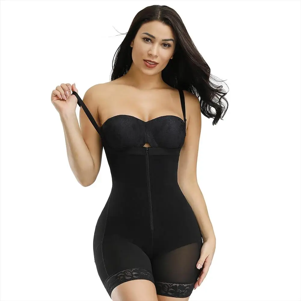 

Wholesale bodysuit mujer body shapers Fajas Colombianas Postpartum Girdle for Women, Nude, black