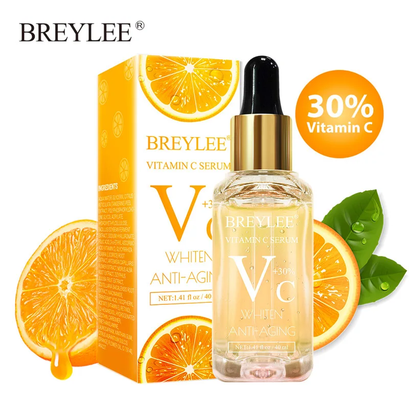 

BREYLEE organic vitamin c serum skin brightening serum Vitamin C essence essence facial essence Moisturizer 40ml B1