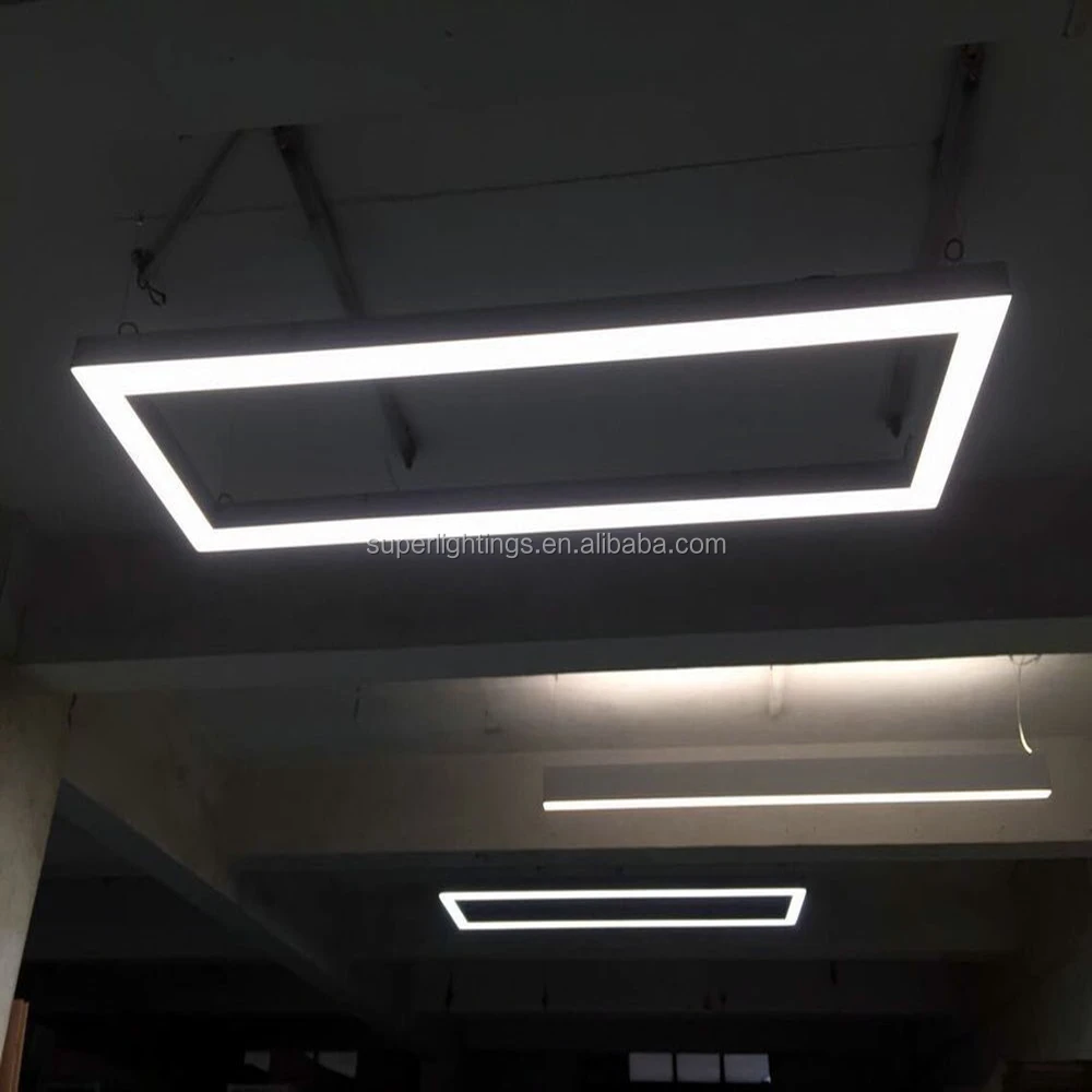 office profile pendant lighting chandeliers circular hanging ceiling lamp rectangle led linear light