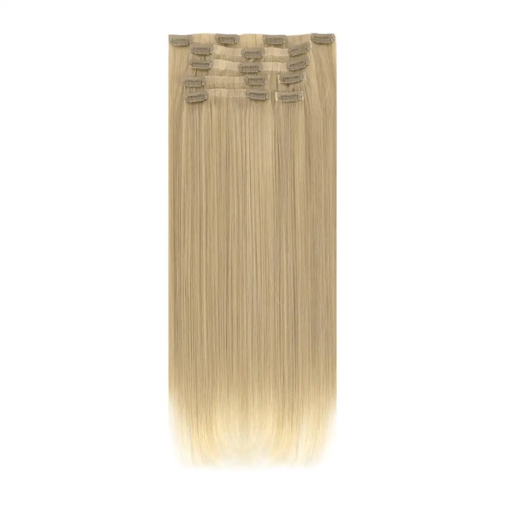 

Free Sample Neitsi 7Pcs/Set 100g Seamless PU Clip on Human Hair Extensions Straight clip in human hair extensions blonde brown