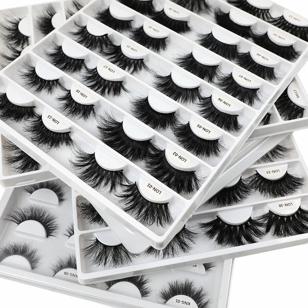 

Queency Girls Wholesale 10mm-22mm Natural Long Eyelashes 3D 5D 8D Silk Mink Lashes Dramatic Full Strip 25mm Mink Eyelash Vendor, Natural black