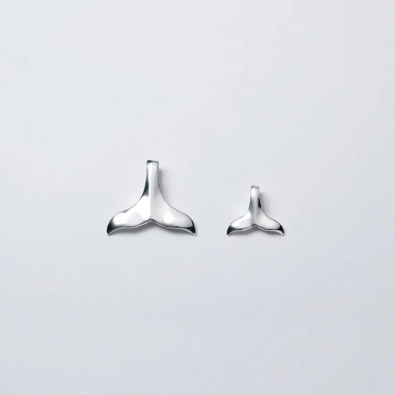 Hot Sales 925 Sterling Silver Mermaid Tail Animal Charms for Necklace Jewelry Making Pendant