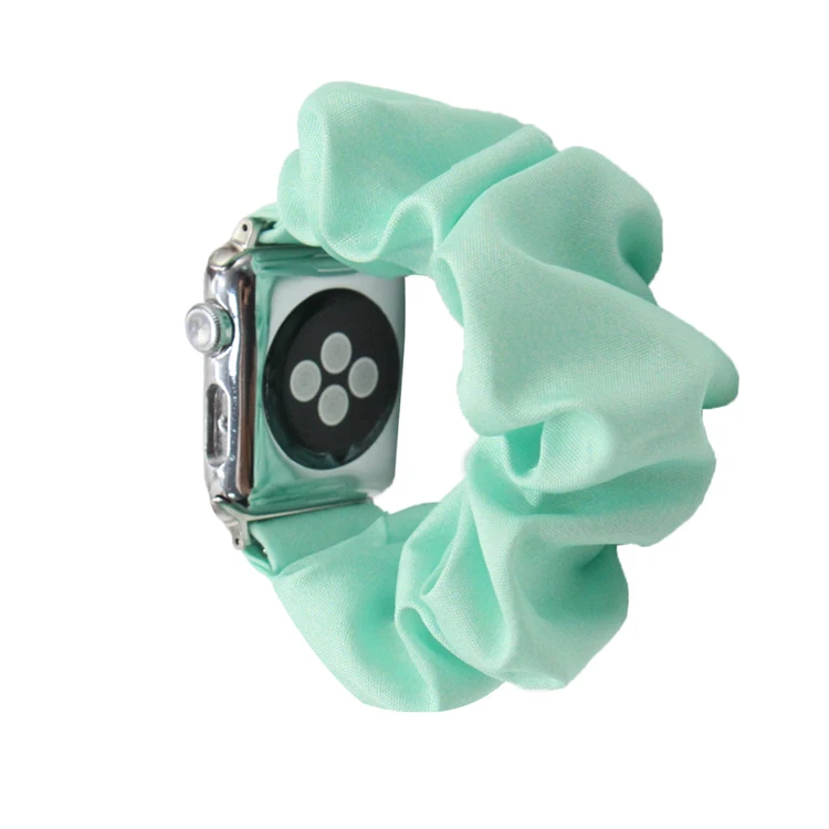 

Cute Print Scrunchie Elastic Watch Band Durable Stretchable Solo Loop Strap for Apple iwatch, Optional