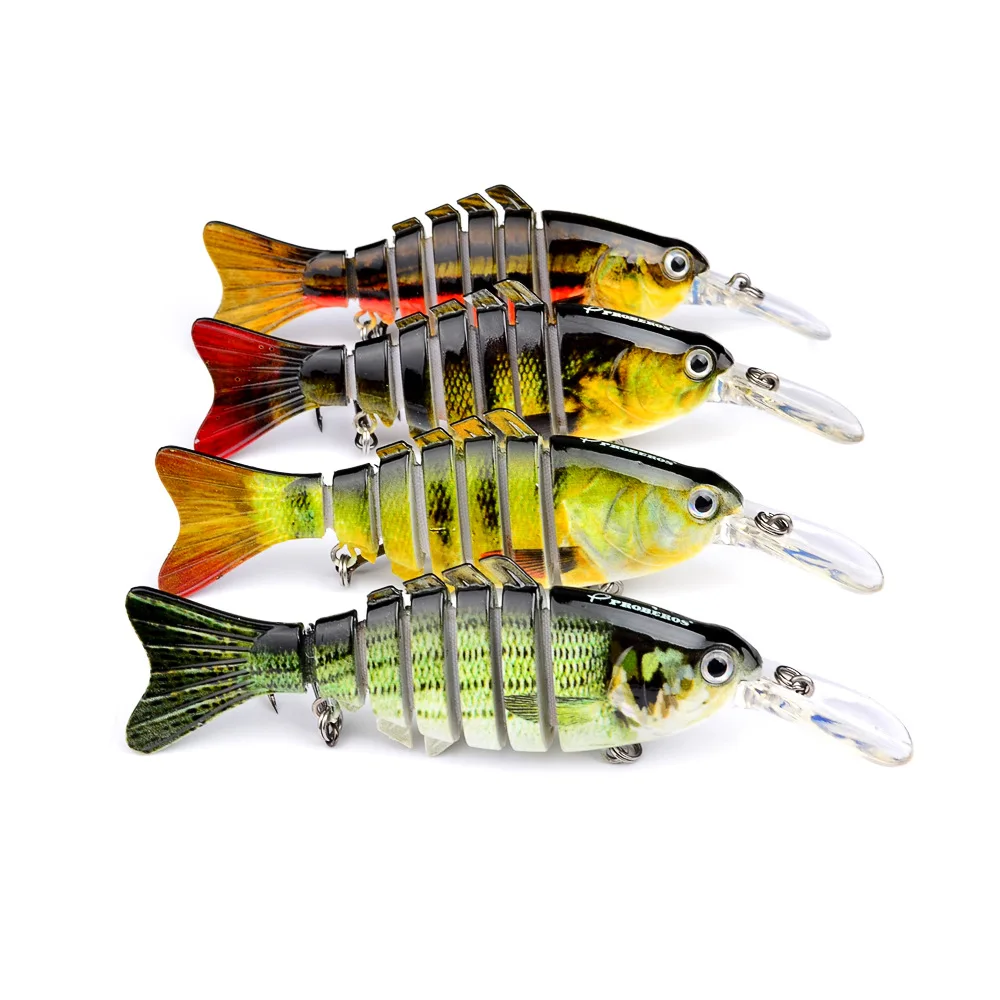 

OEM Hard Plastic Multi-jointed Fishing Lure, 3 colors