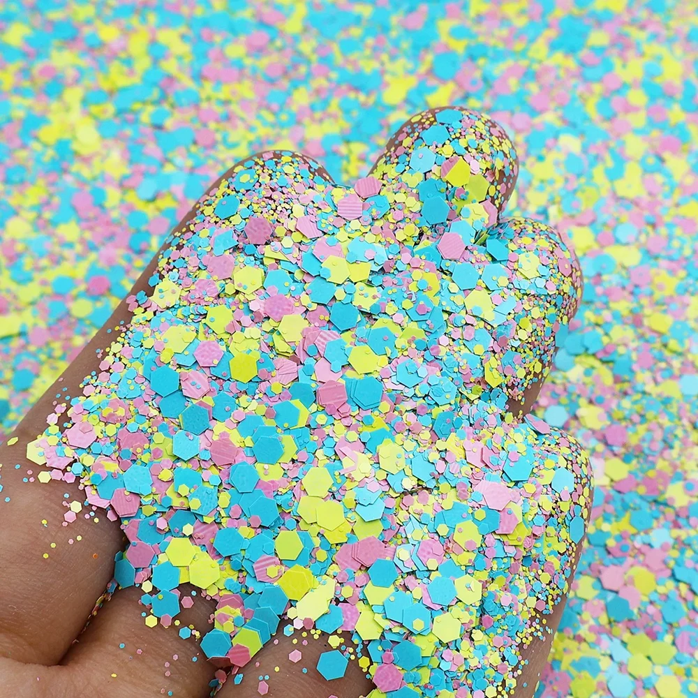 Easter Glitter Bulk Chunky Mix Polyester Glitter for Resin Crafts Christmas Decorations Tumbler Arts