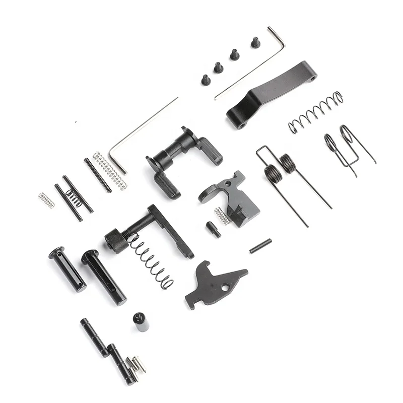 

Mil-Spec Enhanced m4 m16 AR15 Parts Lower Parts Kits Fits For 223 AR15 ar lower parts kit, Black anodized