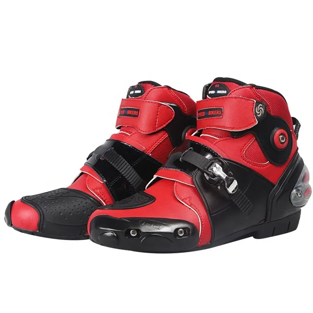 

Motorcycle Shoes Biker Motocross Racing Boots Non-slip Protective Riding Boots Motorcycle Motorbike Riding Off Road Boots Shoes, Black,red,white