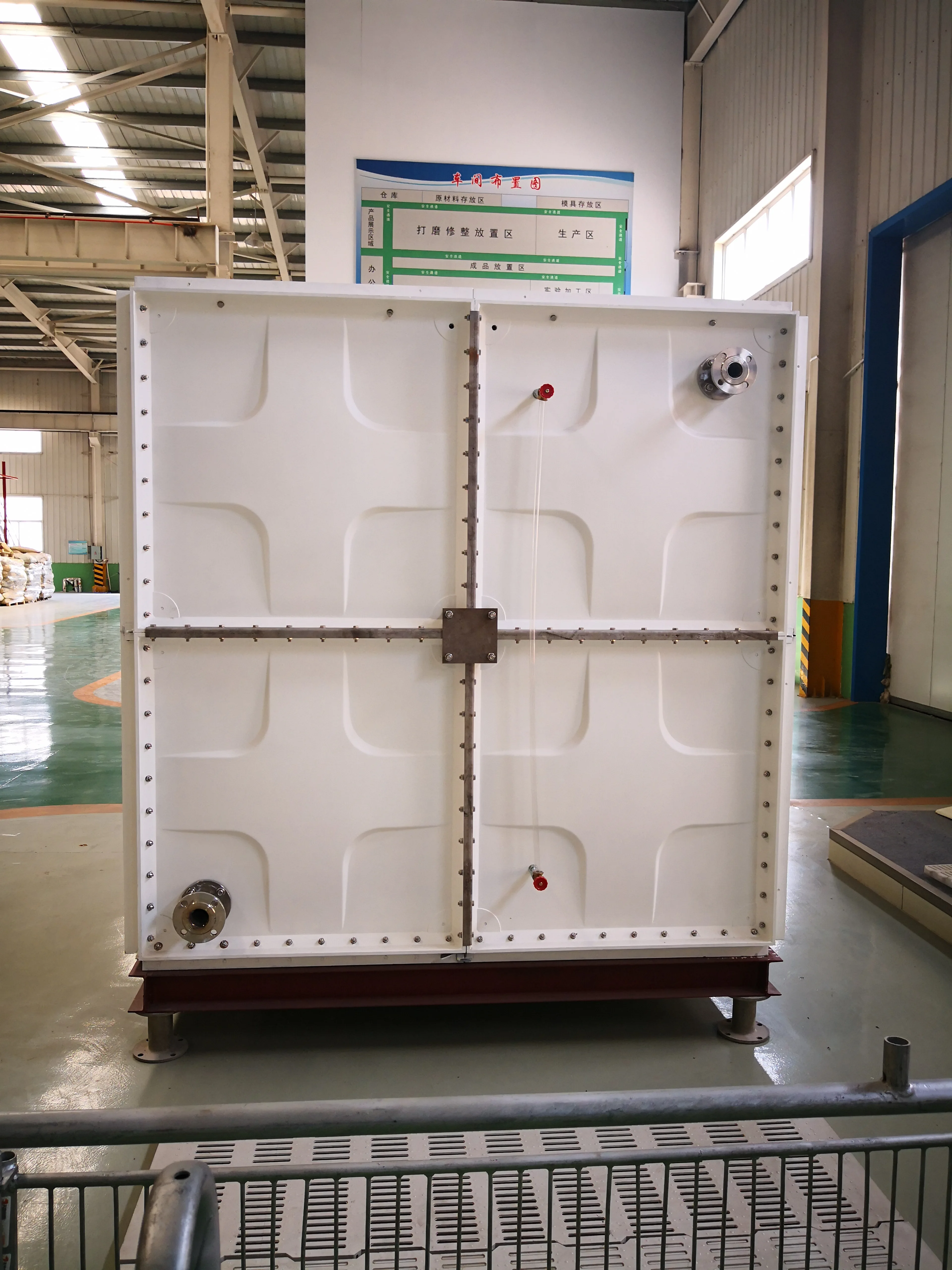 保证方形分段玻璃纤维玻璃钢 smc frp 面板储水箱