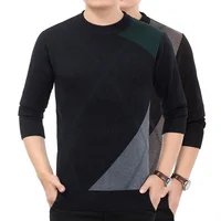 

New Design Jacquard Crew Neck Plaid Sweater for Men