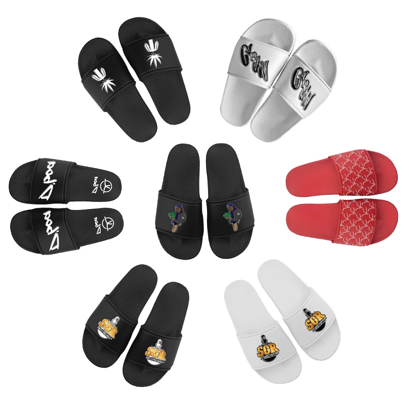 

Factory Wholesale Home Slippers Fashion Men's Slippers Custom Logo Pvc Slides Slippers For Men, Customized color