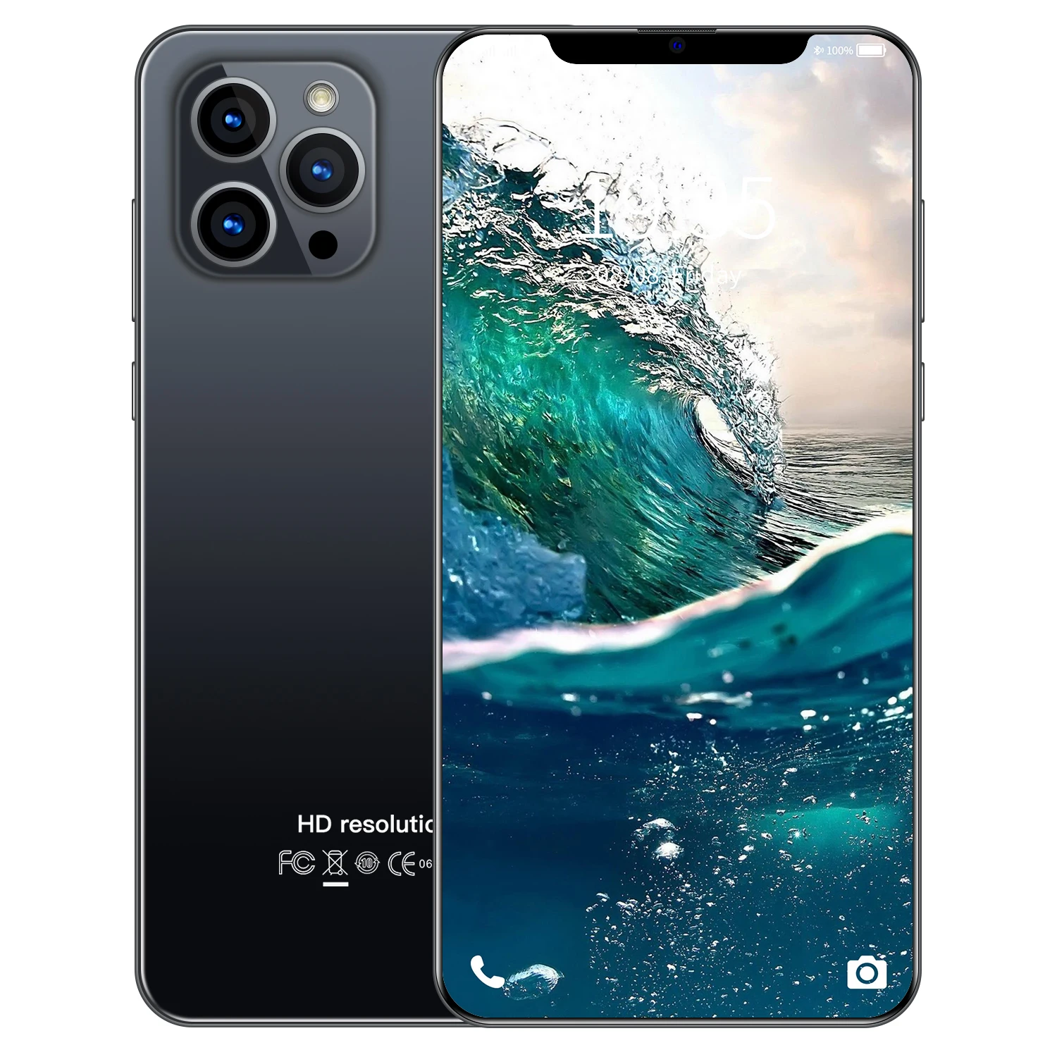 

7.2inch i12 pro max Smartphone 6GB RAM 128GB ROM 5600Mah mobile phones HD three Camera Strong 10 Core Cheap Big screen phone