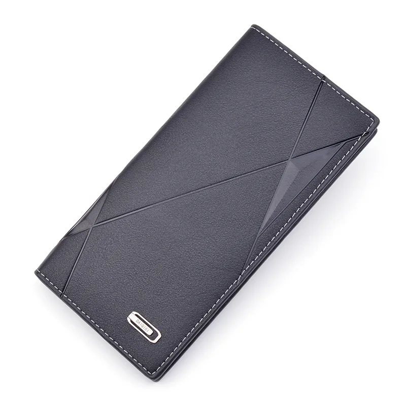 

2021 new men's wallet long leather wallet fashion embossed youth large capacity 3 discount multi-card position wallet, Customized color