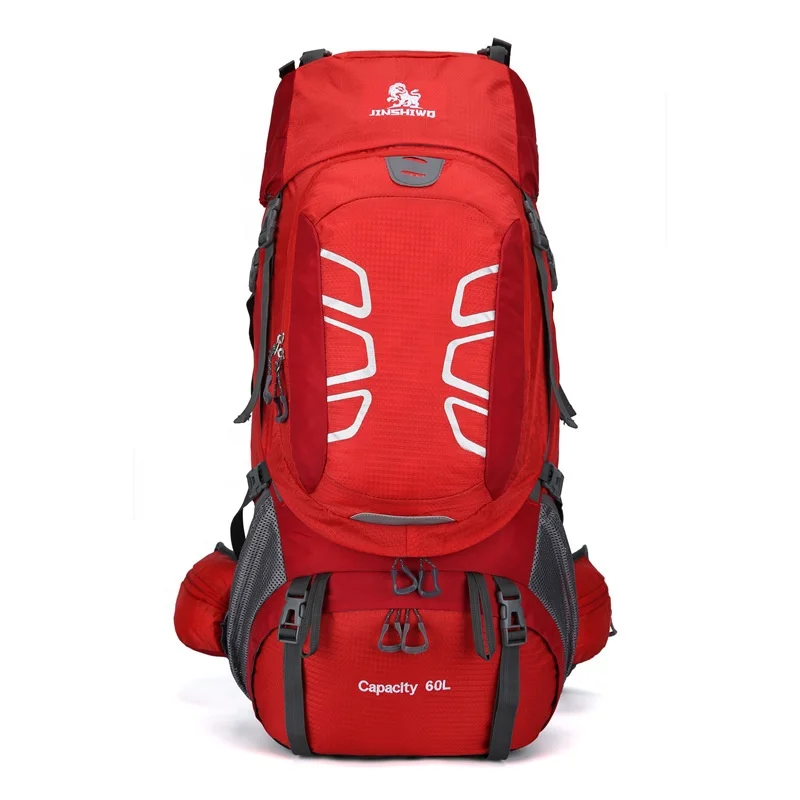 

New arrival 60L travelling computer pocket nylon waterproof carrier bag with logo hiking backpacks, Customized