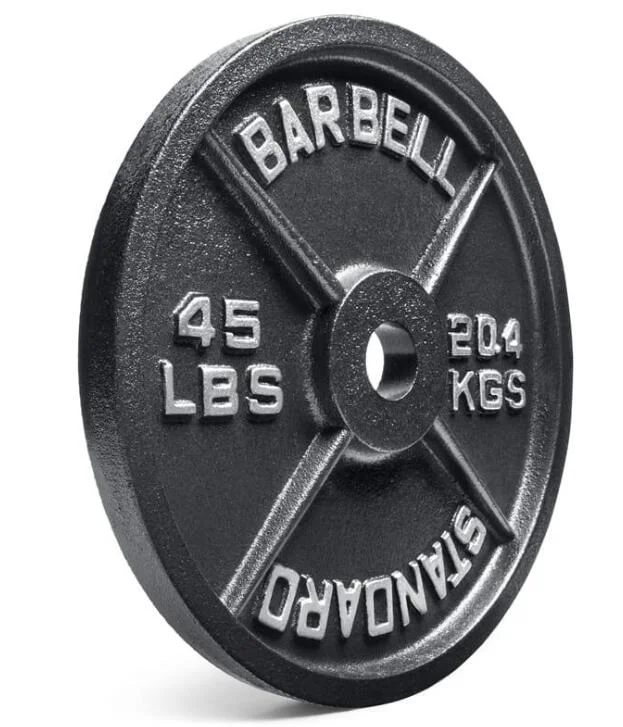 

Wholesale Bodybuilding Cast Iron Barbell Competition Bumper weight Plates Weightlifting Barbells, Black