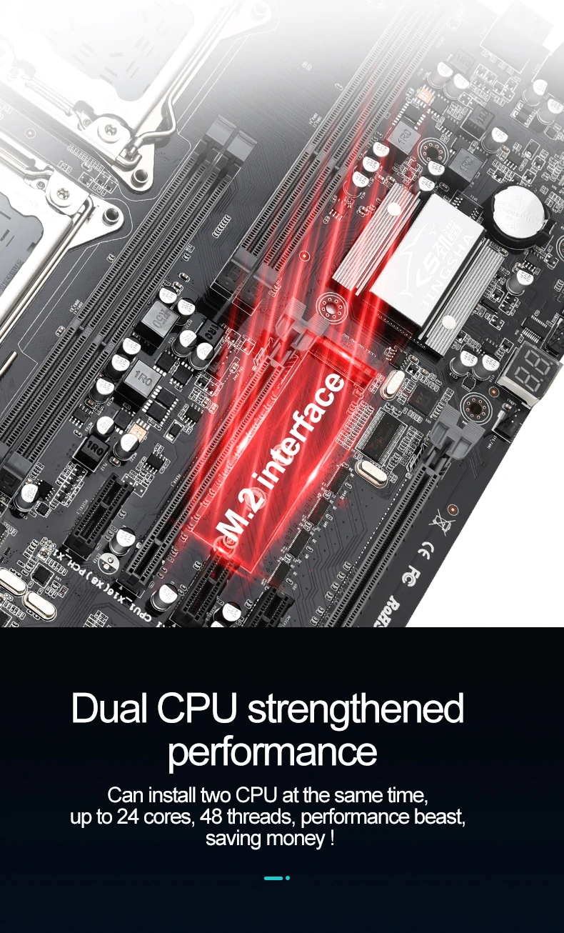 Jingsha Hot Selling Dual Cpu Motherboard With Octa Channel Ddr3 Support