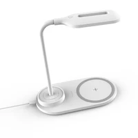 

new product 2020 fast charger wireless charging lamp 2 in 1 wireless charger with night light table lamp