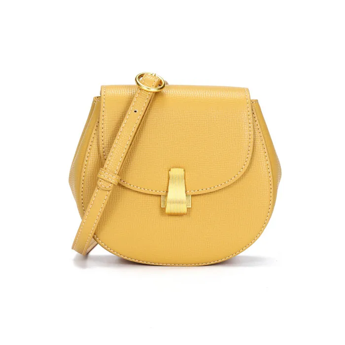 

Hot Sales Female Small Saddle Bag Genuine Leather Shoulder Bag For Women Waist Bag, Burgundy,black,yellow