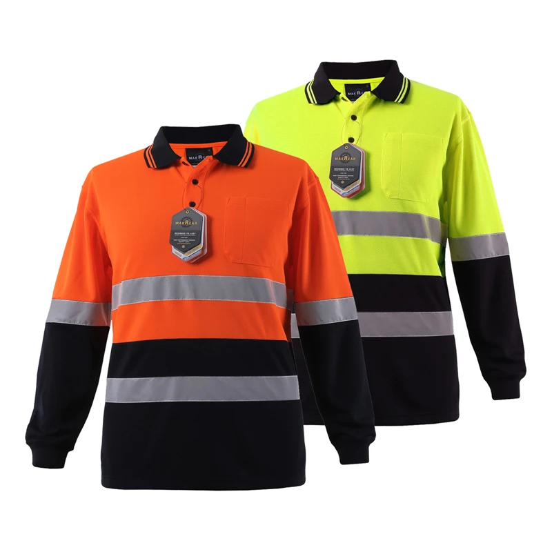 

Factory Sale Guaranteed Quality Hi Vis Safety Reflective Mens Polo Shirts