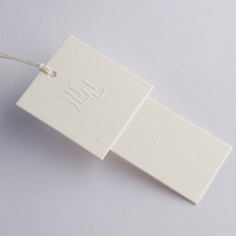 Wholesale Custom Clothing Labels Private logo Clothes Fabric Custom hang Tag