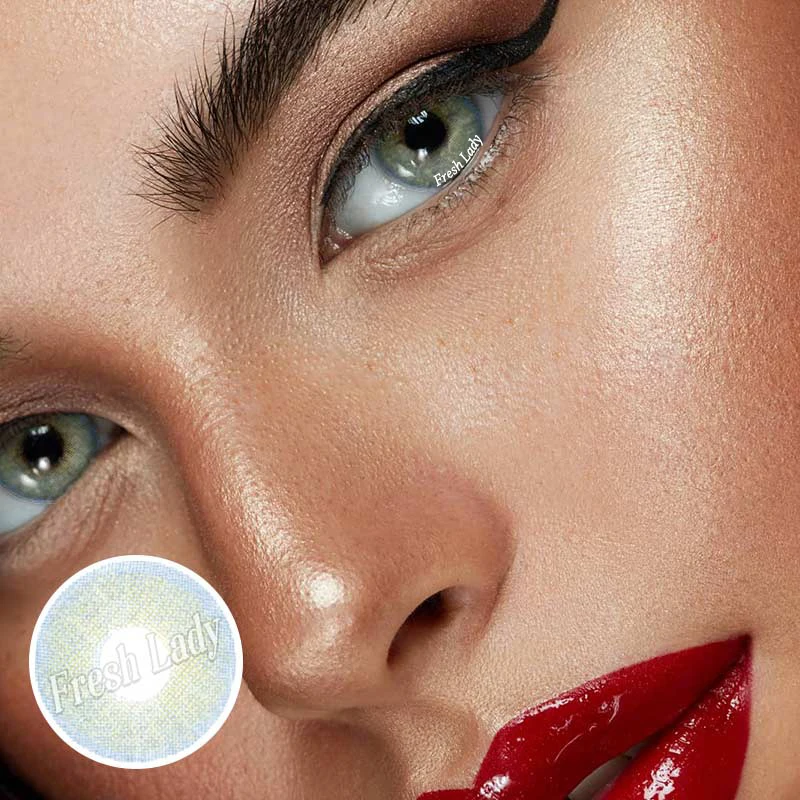 

Freshlady Queen Collection Blue Grey newest design color contact lens