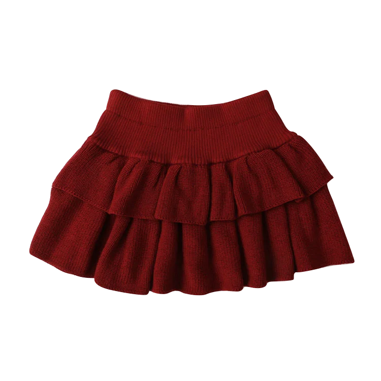 

Excellent Children's Dress Girls Knitted Sweater A-line Toddler Pleated Skirt, Picture shows