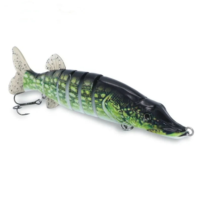 

8 inch 70g Slow Sinking Pike Swim Bait Jointed Lure Swimbait, Customized