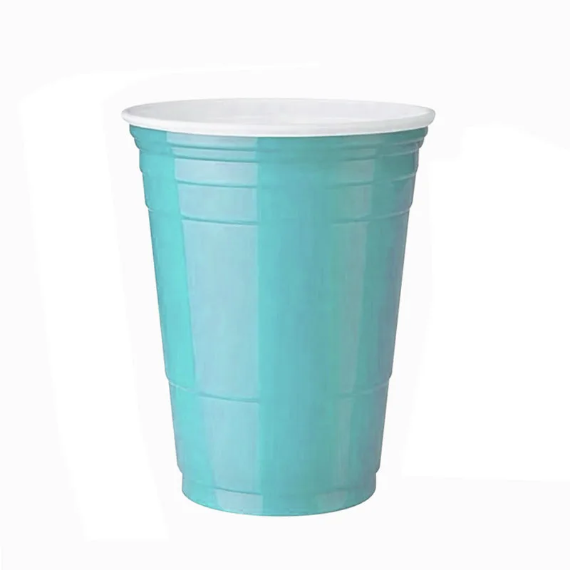 

Party Bar Pool Many Colors Drinking Games Reusable Plastic Cup Plastic Beer Pong Cups Customizing, Red black blue