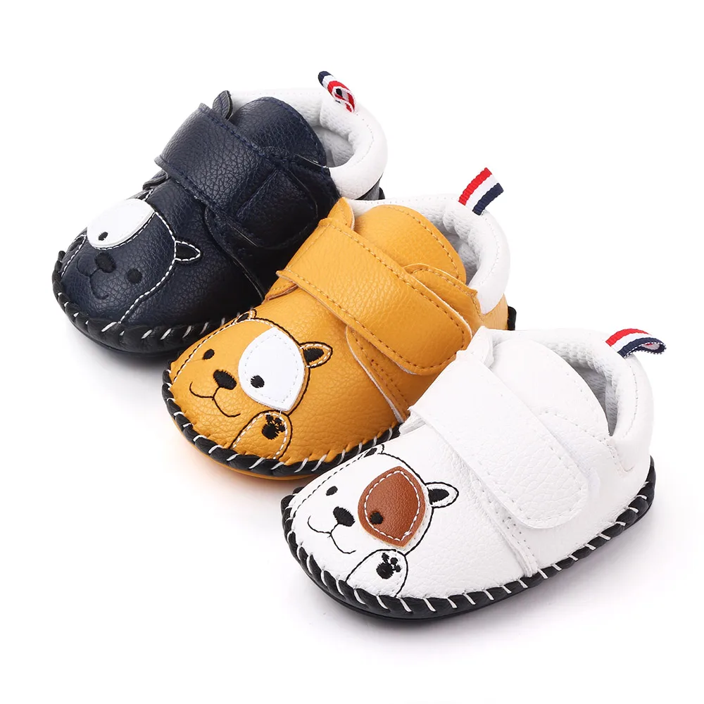 Lovely Animal Design Baby Shoes Boy Girl Rubber Sole Kids Casual Walking Shoes supplier