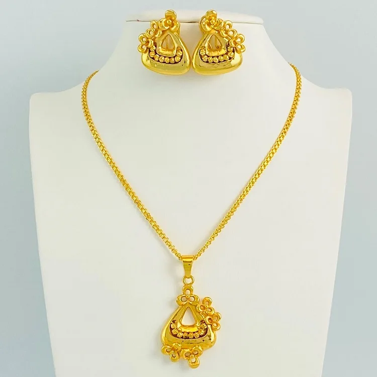 

Golden Star jewelry superior quality love heart fine jewelry with jewelry sets