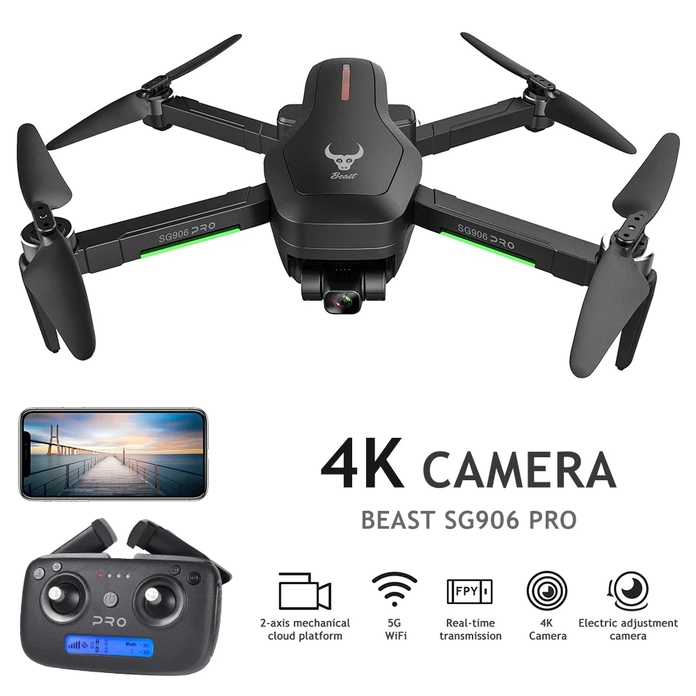 

SG906 PRO Drone with 2-Axis Gimbal 5G Wifi 4K Camera GPS Drone Brushless Motor SG906pro RC Quadcopter Drone