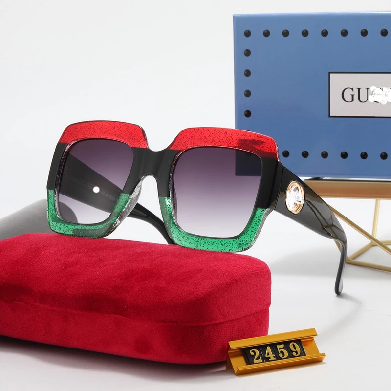 

G 2021 square big frame sunglasses fashion simple black sunglasses gradient sunglasses, Picture shows