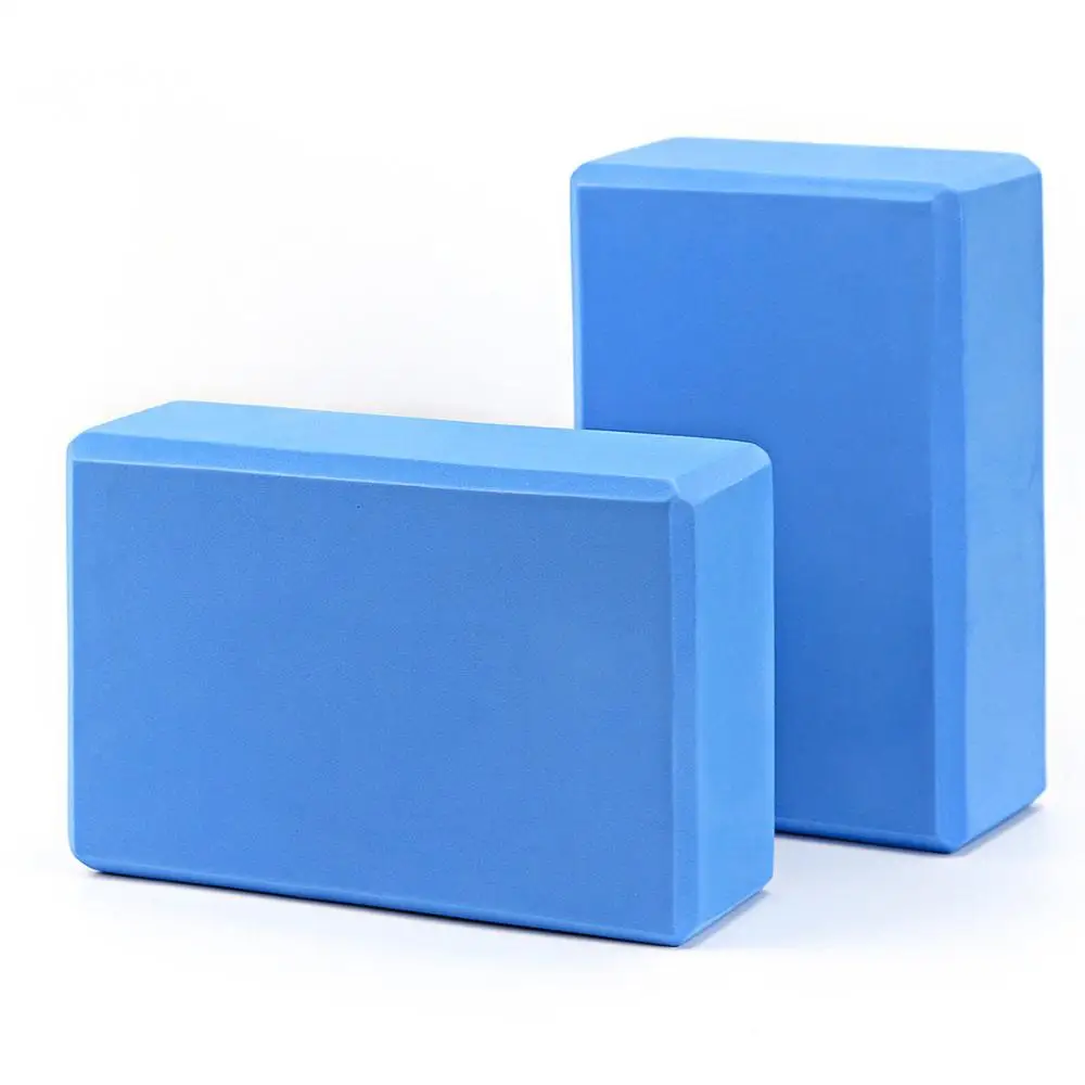 

Yoga Block 2 Pack EVA Foam Blocks Support Poses Body Training - Set of 2-9x6x4 Inch, Black/grey/red/green/orange