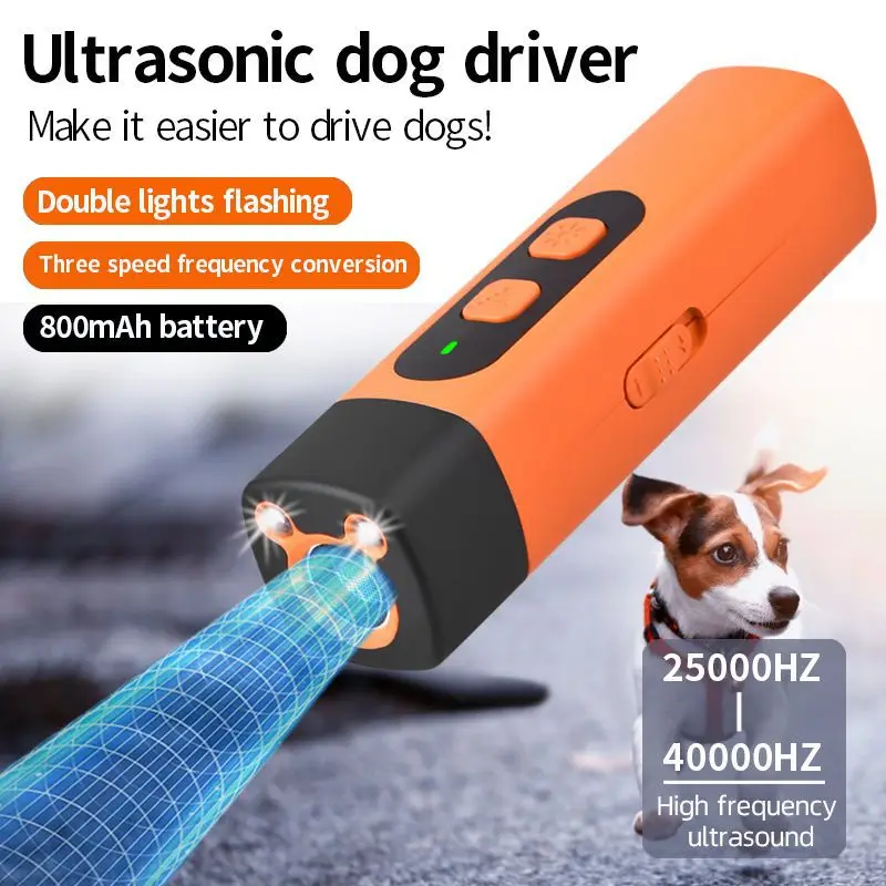 Handheld High-Frequency Dog Repellent ABS Material USB Rechargeable 120 DB Bark Control Self-Defense Outdoor Gadget China Other