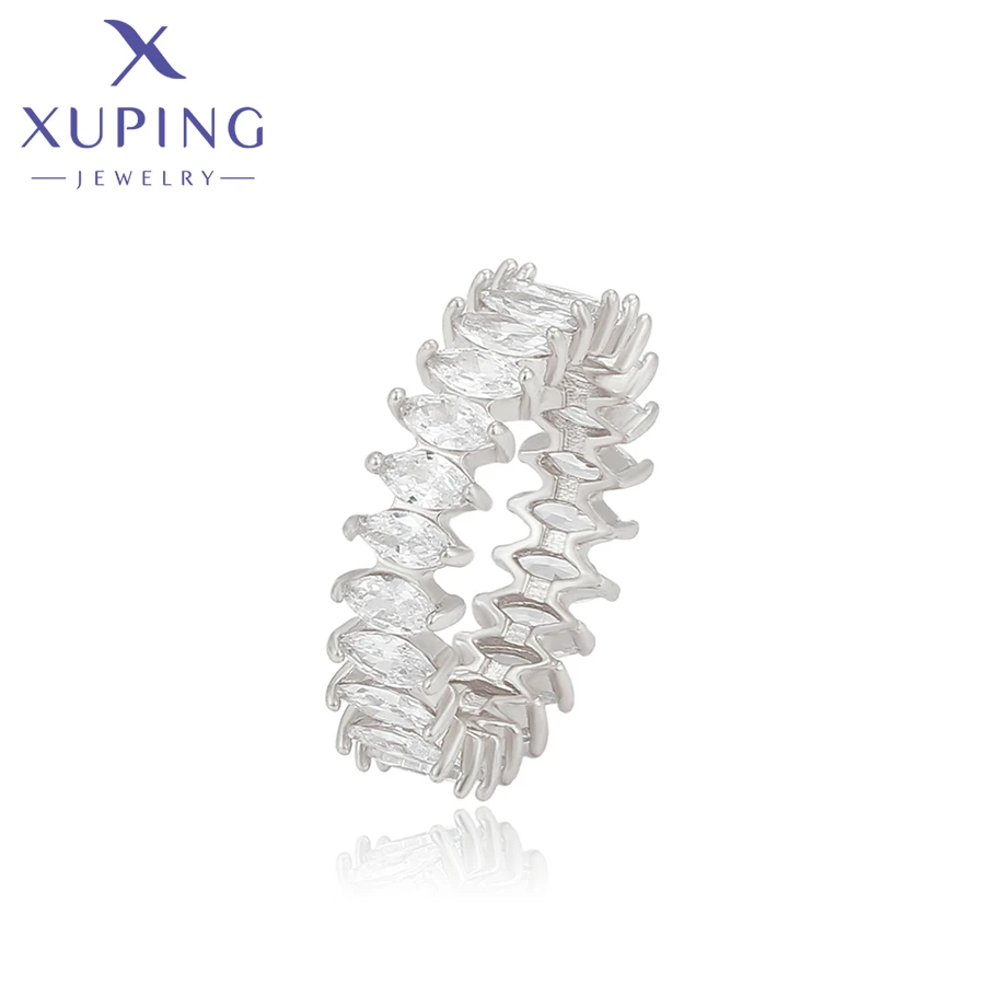 

R-006 Xuping Jewelry fashion ring platinum plated Women Rural style simplicity couple jewelry gifts best selling beautiful ring