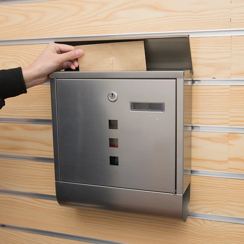 Outdoor Mailboxes Residential Wall Mounted Lock Smart Metal Mailboxes