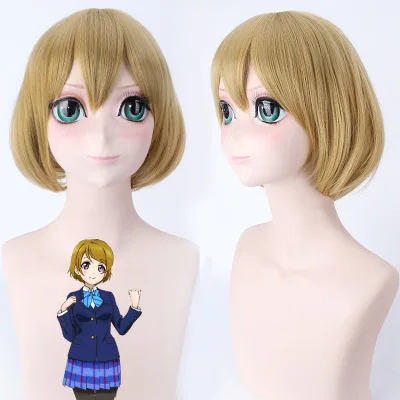 

Funtoninght short wigs Love Live cosplay wigs Hanayo Koizumi cosplay wigs synthetic for cosplay lovers, Pic showed