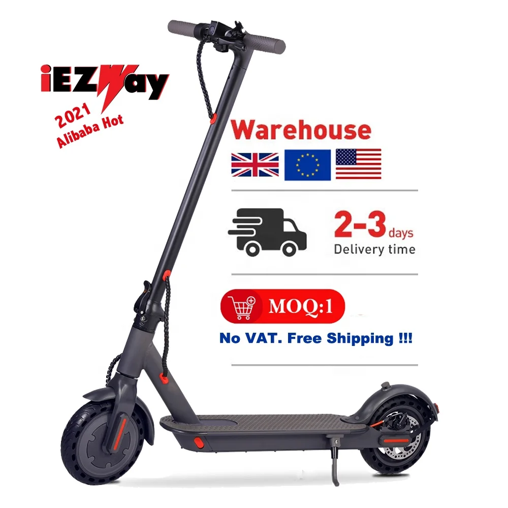 

2021 iEZway China Factory New Product Smart 7.8AH 8.5inch Two Wheel Folding Electric Step, Dark gray ,white