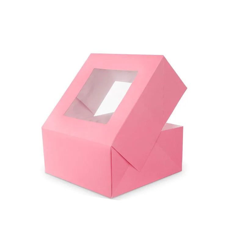Wholesale Custom Cake Box Pink Cake Boxes In Bulk Cake Box With Window