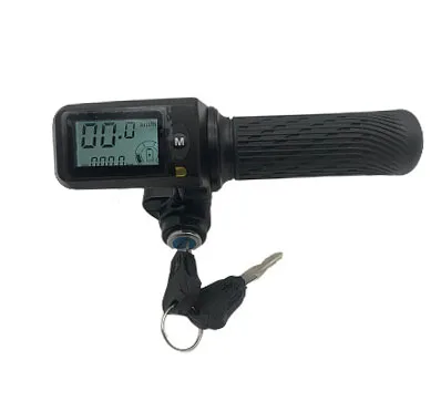 

Universal throttle 36v 48v 60v for electrics motorcycle handle or electric scooter with switch speed and battery digital display