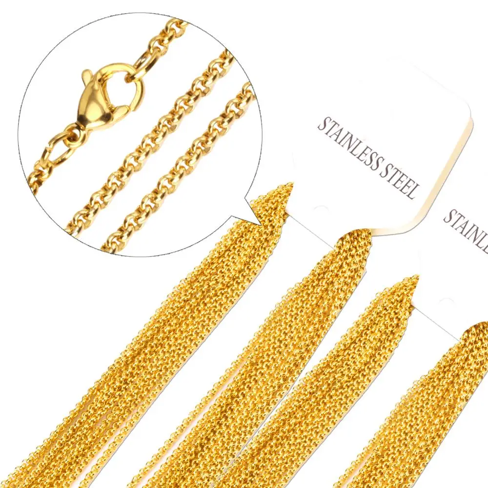 Silver Gold Stainless Steel 18