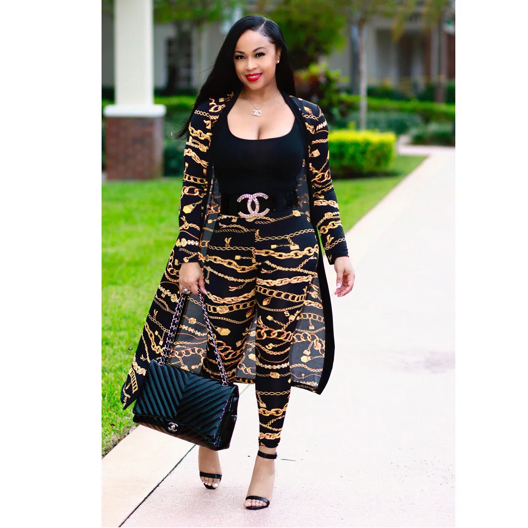 

Shopify Women 2 Piece Outfits Floral Long Sleeves Open Front Cardigan Cover up with Leggings High Waist Long Pants Set