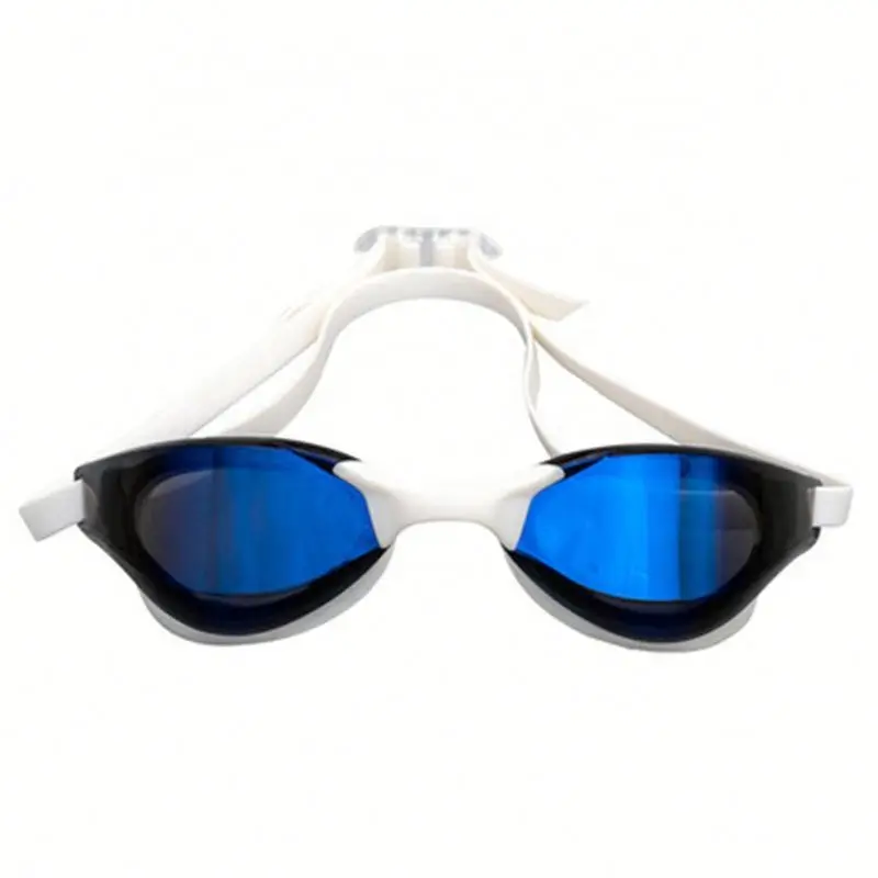 

Waterproof Silicone Rubber Racing Competition Swimming Glasses, 4 colors