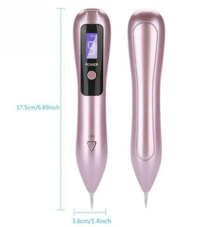 

LCD Plasma Pen LED Lighting Laser Tattoo Mole Removal Machine Face Care Skin Tag Removal pen, Pink/black/silver/red